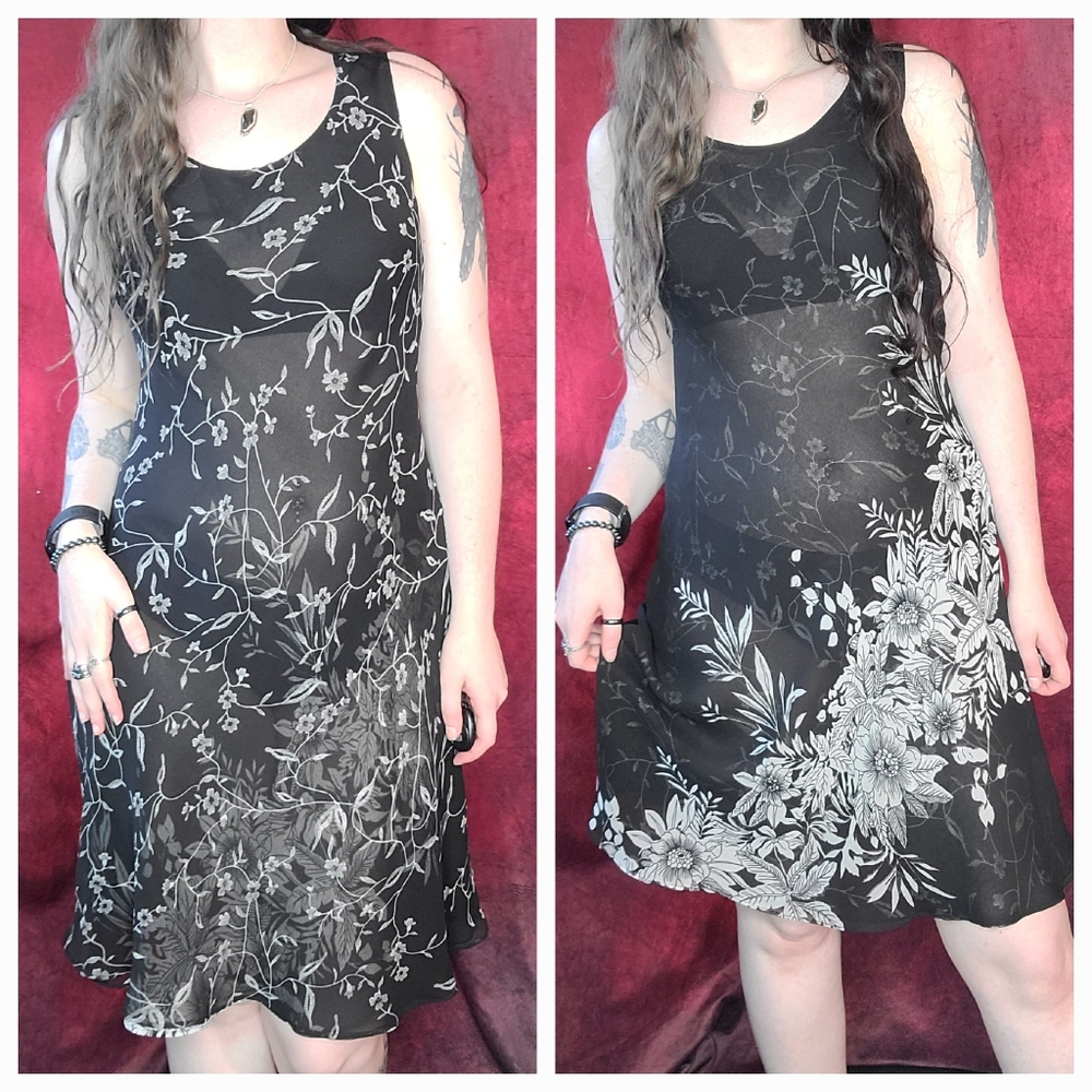 Reversible floral summer dress